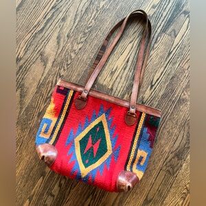 Vintage Southwest Saddle Blanket Tote